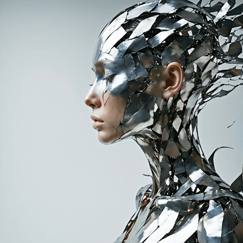 AI generated: A powerful metal shaper, her form and her clothing seem to be made from shifting metal that she has ...