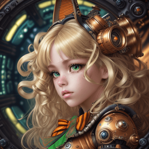 AI generated: hyperdetailed steampunk spaceship interior, cinematic shot, upper body, centered, 100mm lens, perfec...
