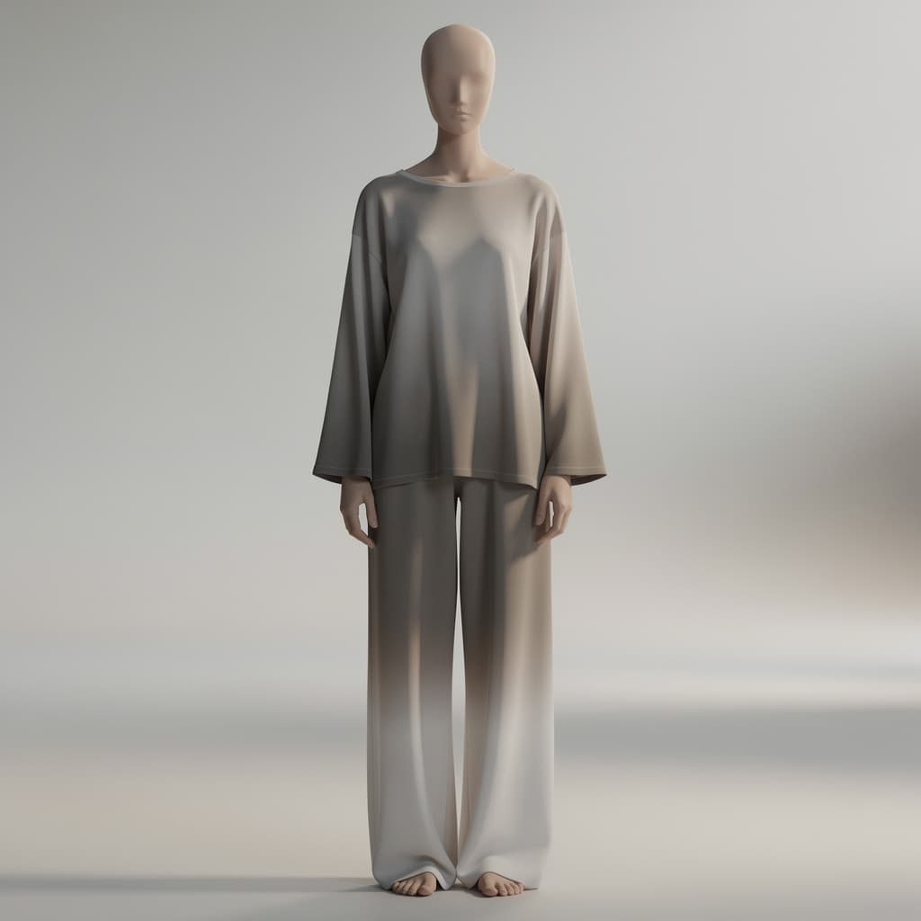 AI generated: androgynous human figure, slim elongated silhouette, full body,
faceless character, featureless face...