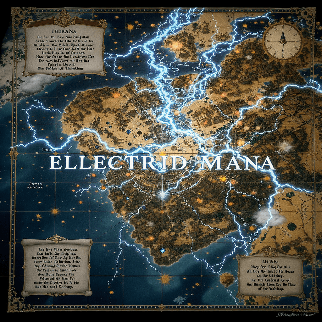 AI generated: Charted an electrical coded large new map to a new kind of story—one where the greatest discoveries ...