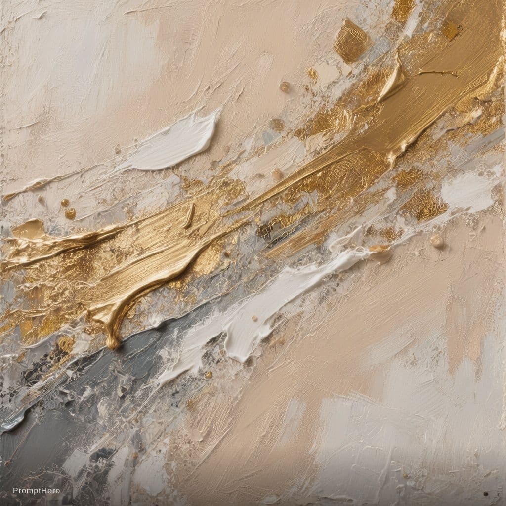 AI generated: create a high-quality image for this prompt Abstract textured artwork in a neutral color palette, fe...
