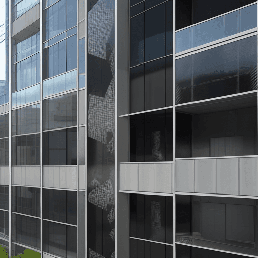 AI generated: Graphene-reinforced materials being used in a building
