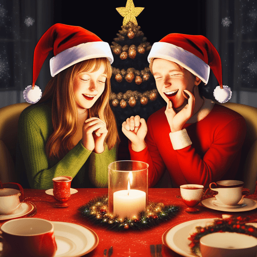 AI generated: christmas, warmth, new year, family, success, hallucination


