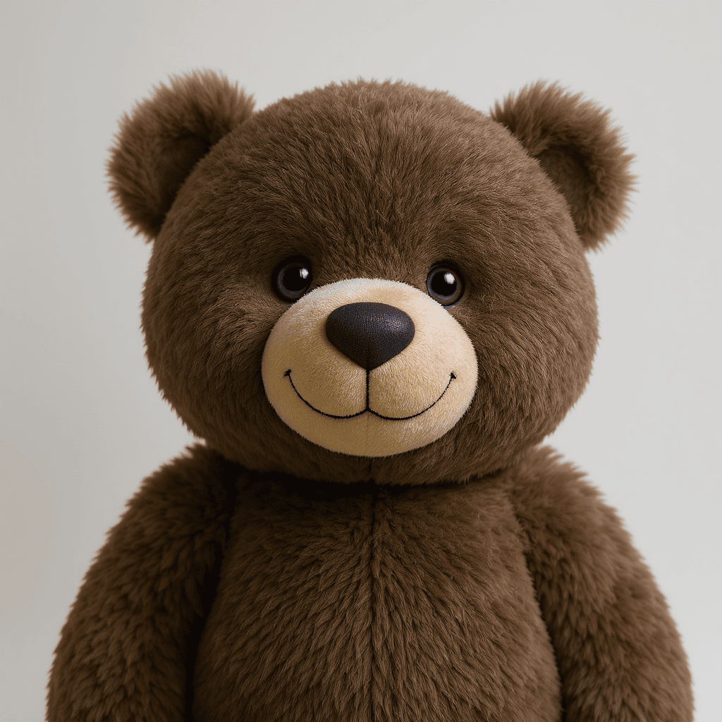AI generated: Smiling teddy bear