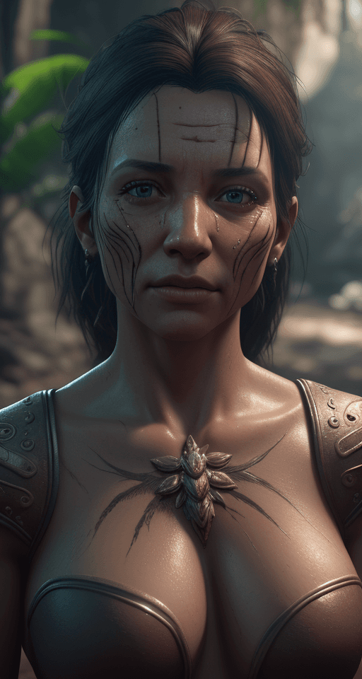 AI generated: caipóra. face restored, ultra realistic, 4k, hyper realistic, extreme details, unreal engine 5, mast...