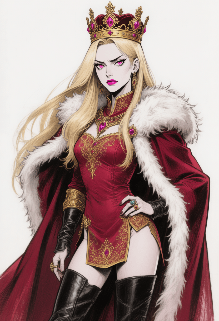 AI generated: Masterpiece, high contrast, anime style, flat colors, thick lineart, sketchy lineart, minimalist col...
