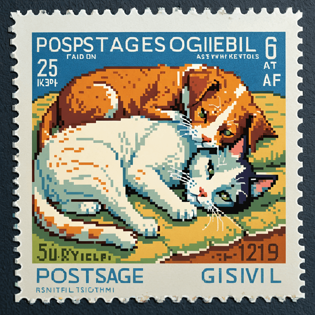 AI generated: Light watercolor, cat and a dog sleeping, bright, white background, few details, dreamy, Studio Ghib...