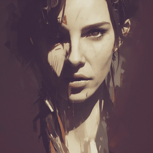 AI generated: Portrait of nathalile Portman, dramatic lighting, illustration by greg rutkowski, yoji shinkawa, 4k,...
