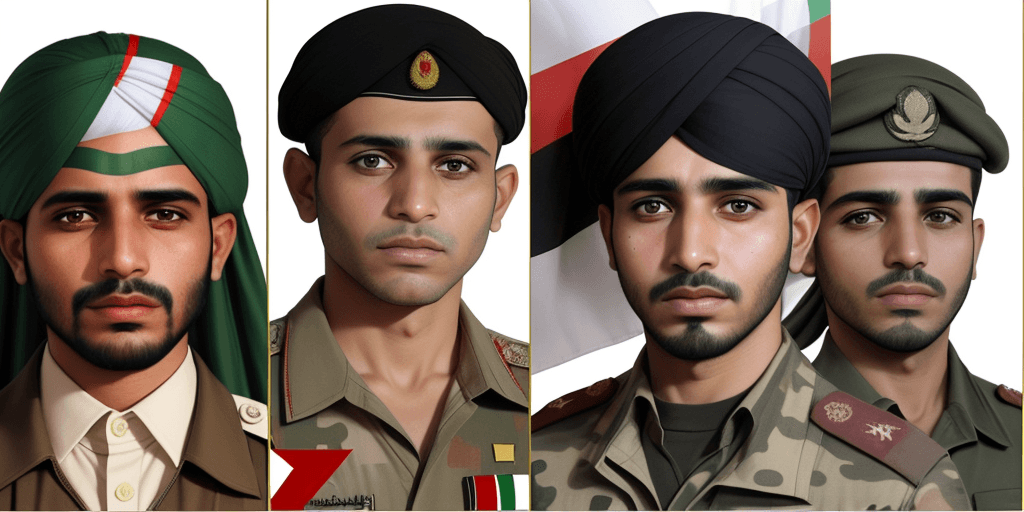 AI generated: A rectangular picture on the right side is a picture of Yahya Saree, the Yemeni military spokesman, ...