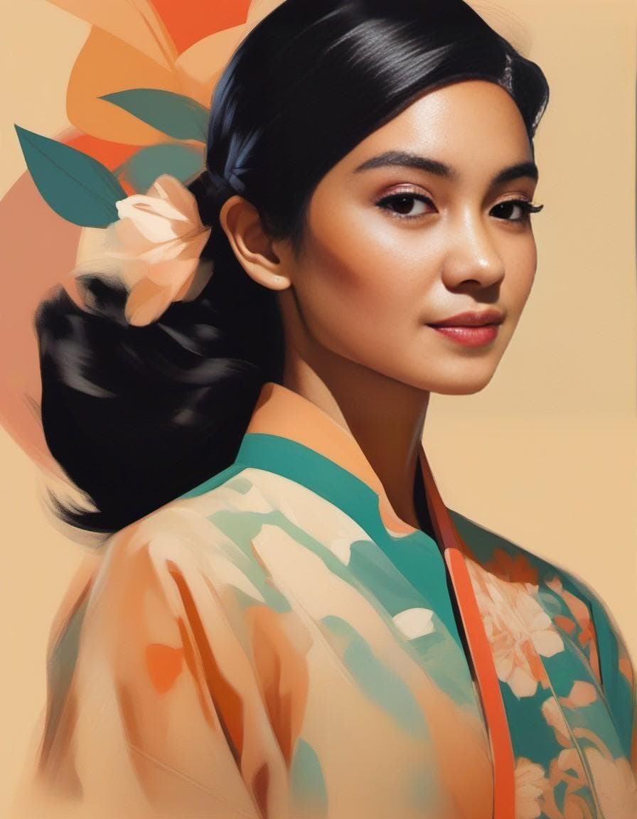 AI generated: Premium vintage illustration design, art by Coby Whitmore, bold color and line, Morphism art, vibran...