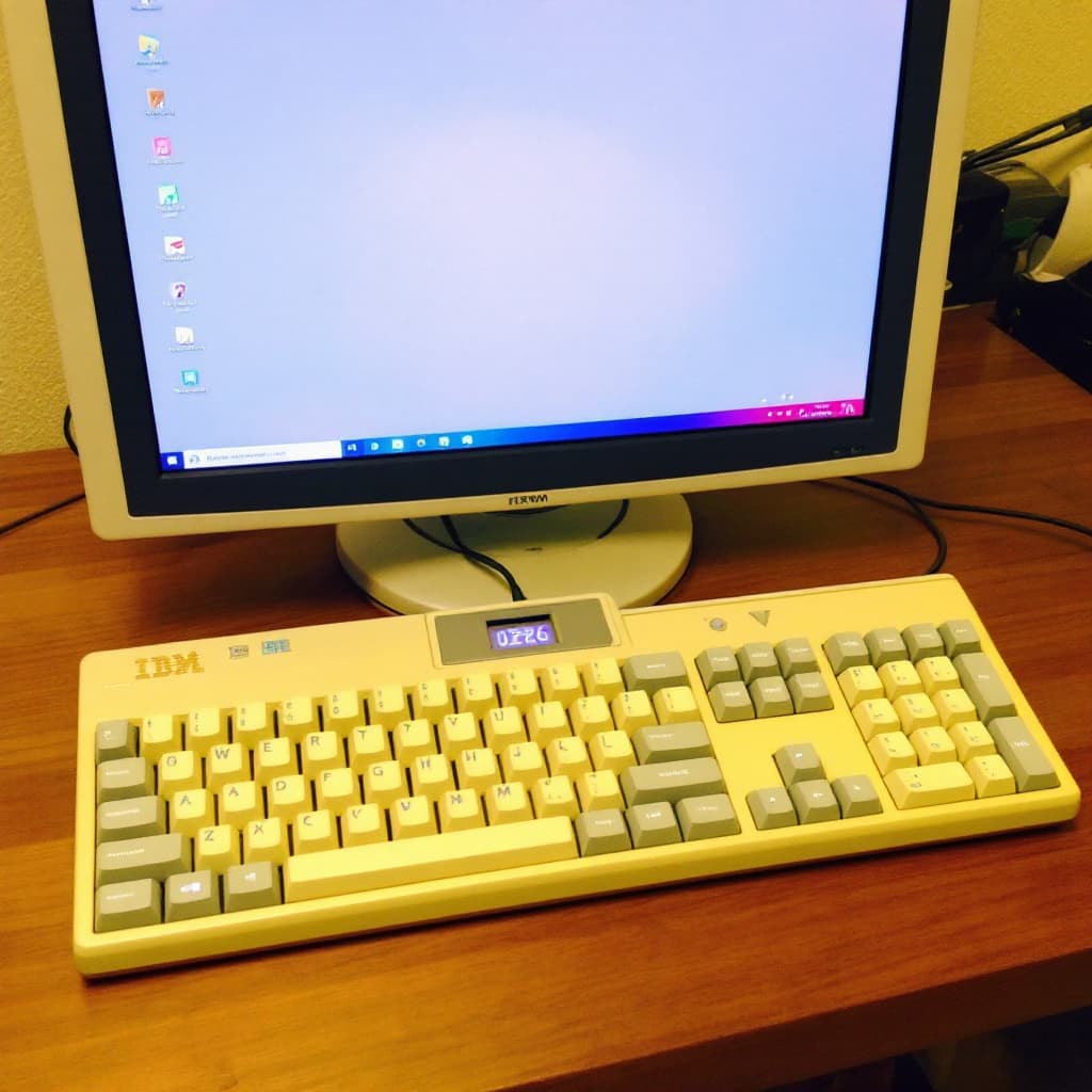 AI generated: IBM 026 keyboard --v 7