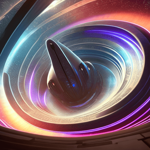 AI generated: Photo of a ultra realistic Cinematic shot of a sleek starship, intricate details visible, navigating...