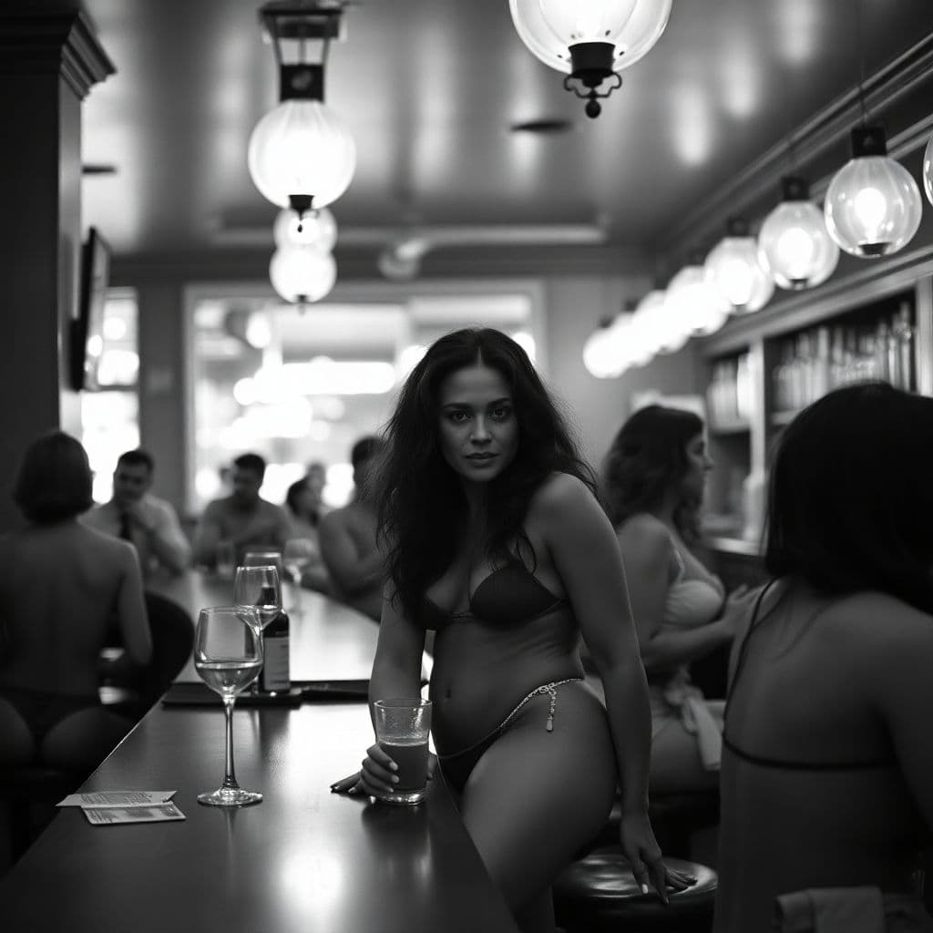 AI generated: Nude women in bar