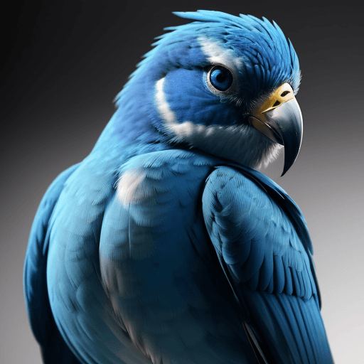 AI generated: front shot of (Andrew Tate) with the (blue (twitter) bird) perched on his shoulder,  8k, hyperrealis...