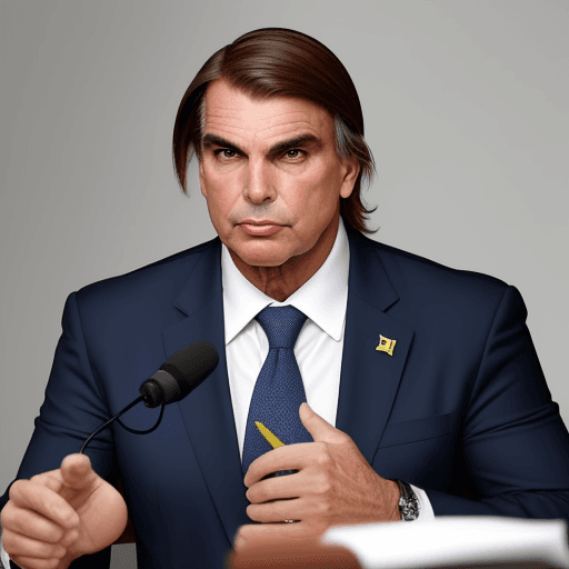 AI generated:  Jair Bolsonaro presidente homem de bem elegante honesto simpático 