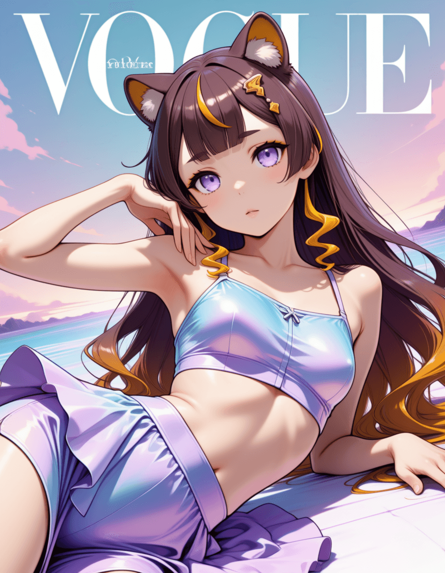 Fashion magazine cover