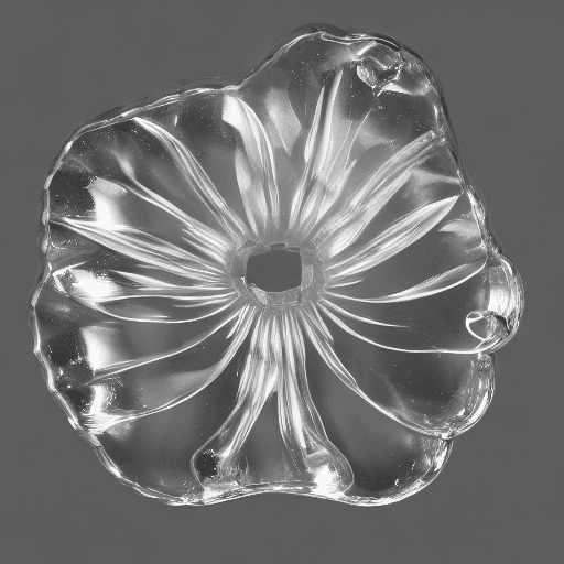 AI generated: Water shape in the shape of a rose, crystal clear, very creative, flower-like liquid, each petal is ...