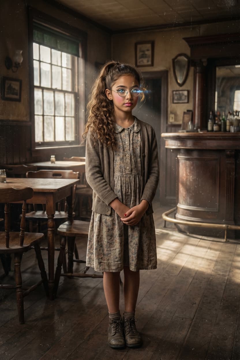 AI generated: A professional photograph captures one of the most beautiful fifth-grade girl in the world during th...