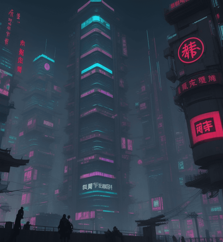 AI generated: cyberpunk chinesse city