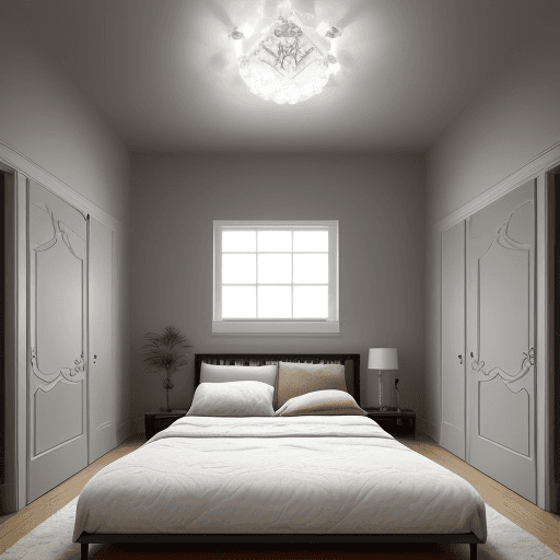 AI generated: I have an 11.83 feet by 10 feet bedroom. Design a bedroom which is exactly of this size.The door is ...
