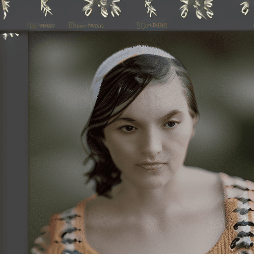 AI generated: Craft an authentic portrait of a woman with timeless beauty, featuring classic features and a neutra...