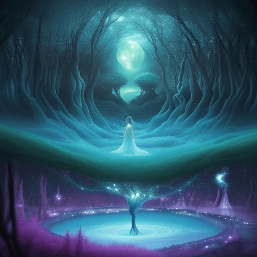 AI generated: Envision a dreamy, surreal landscape that seamlessly blends elements of fantasy and reality. The sce...