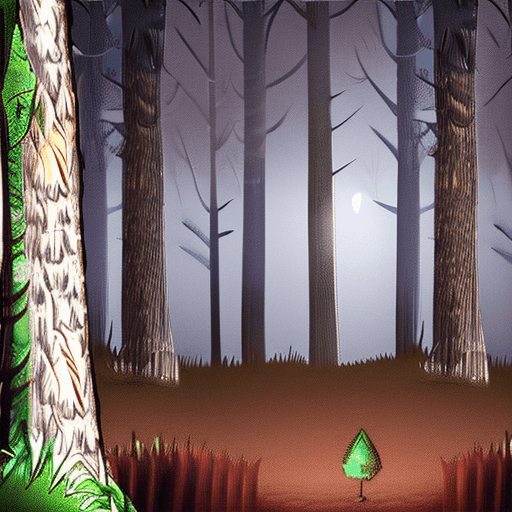 AI generated: Change the background to a dark forest