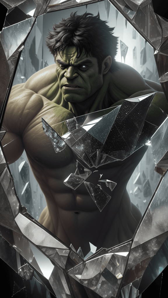 AI generated: highres,ultra-detailed,realistic,(best quality,8k,16k,masterpiece:1.2),shattered glass,mirror shards...