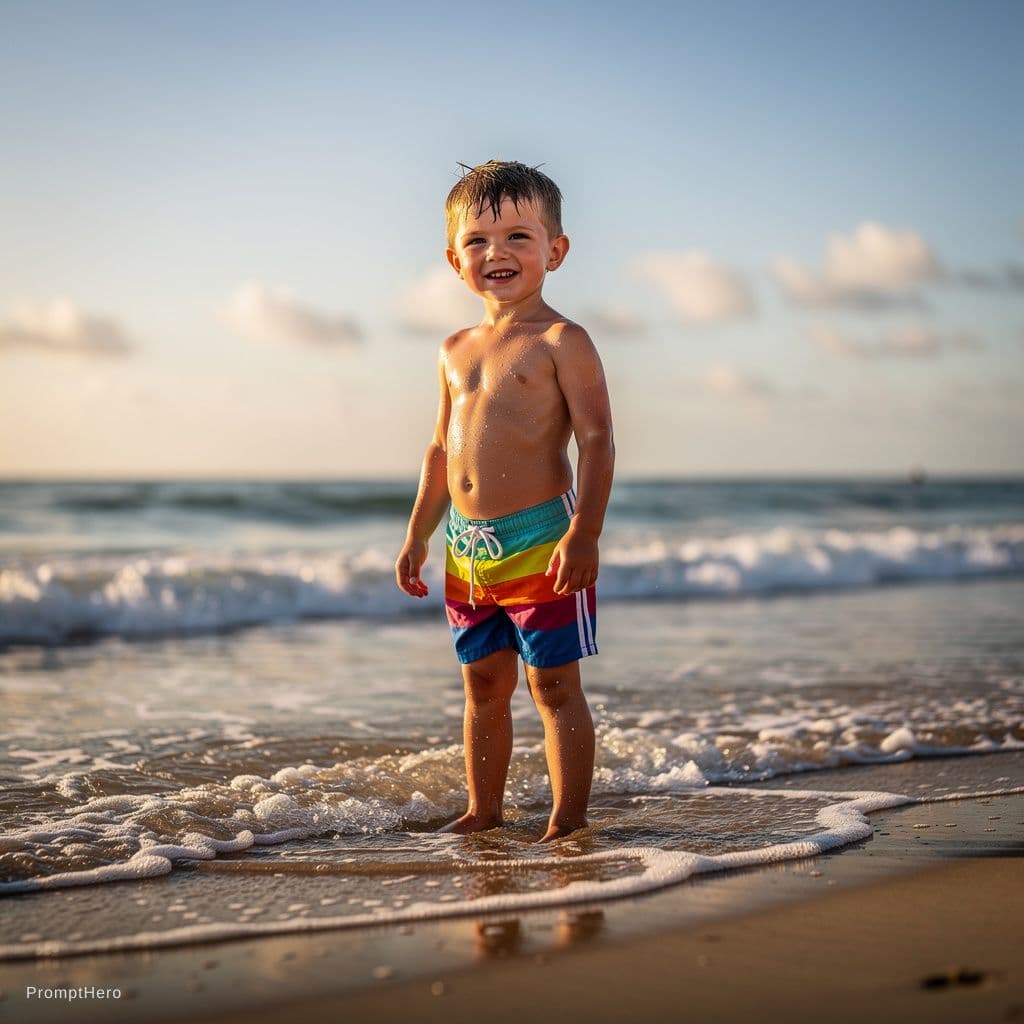 AI generated: boy speedo