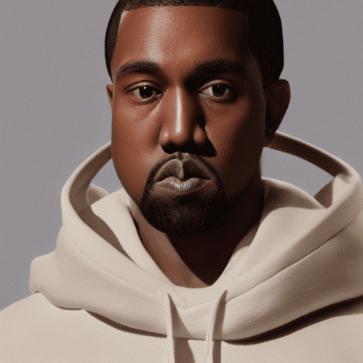 AI generated: cream color palette running hoodie designed by kanye west and jacquemus, elegant, luxury, fluffy blu...