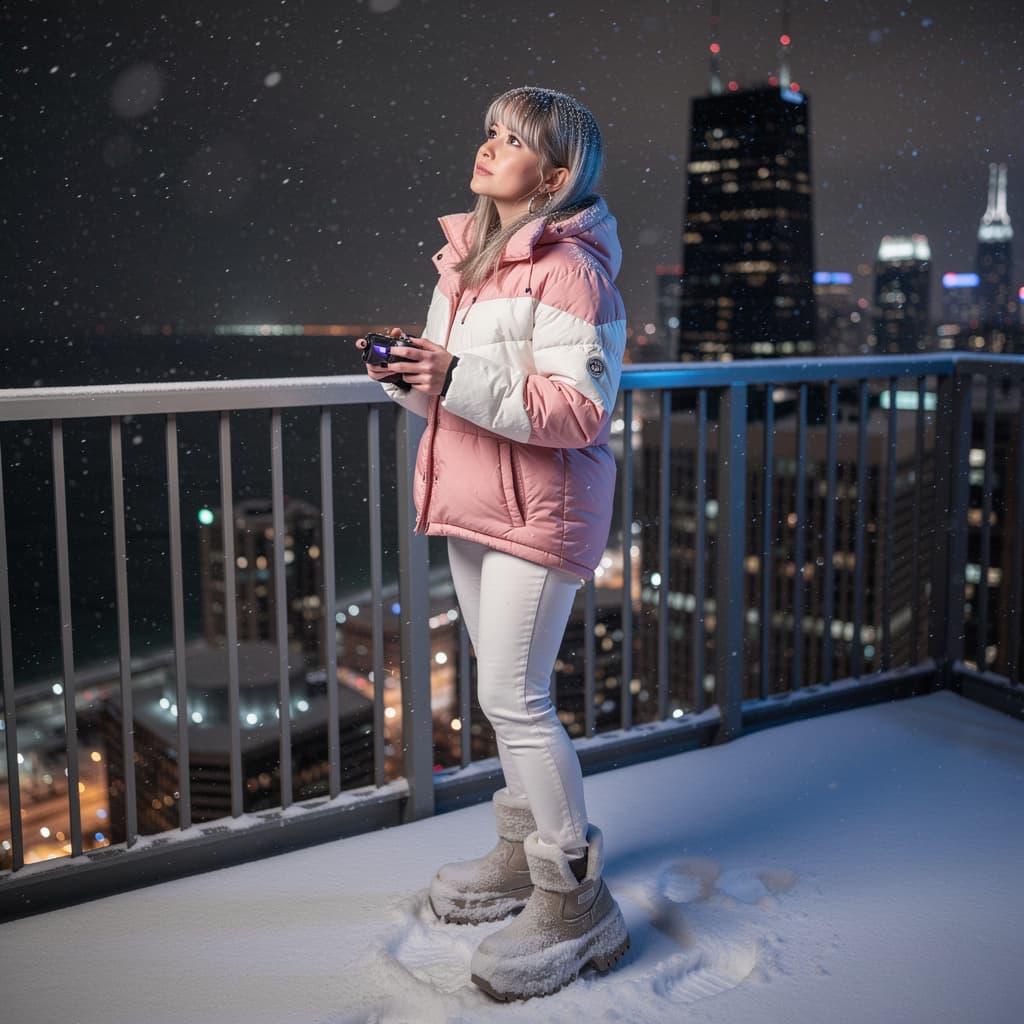 AI generated: Photorealistic full-body photo of the same woman as the provided reference image (match the same fac...
