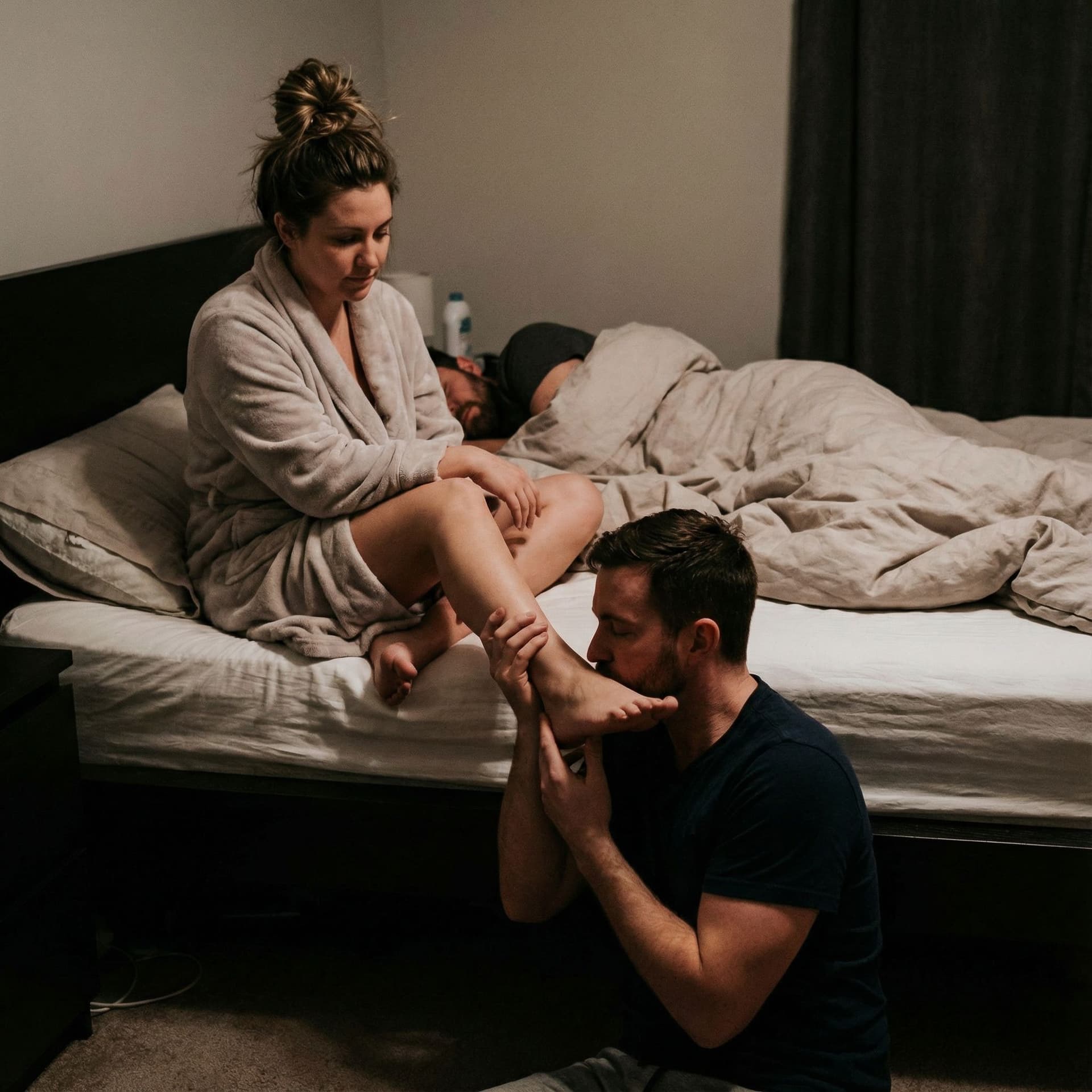 AI generated: Milf fucked while her foot sucked