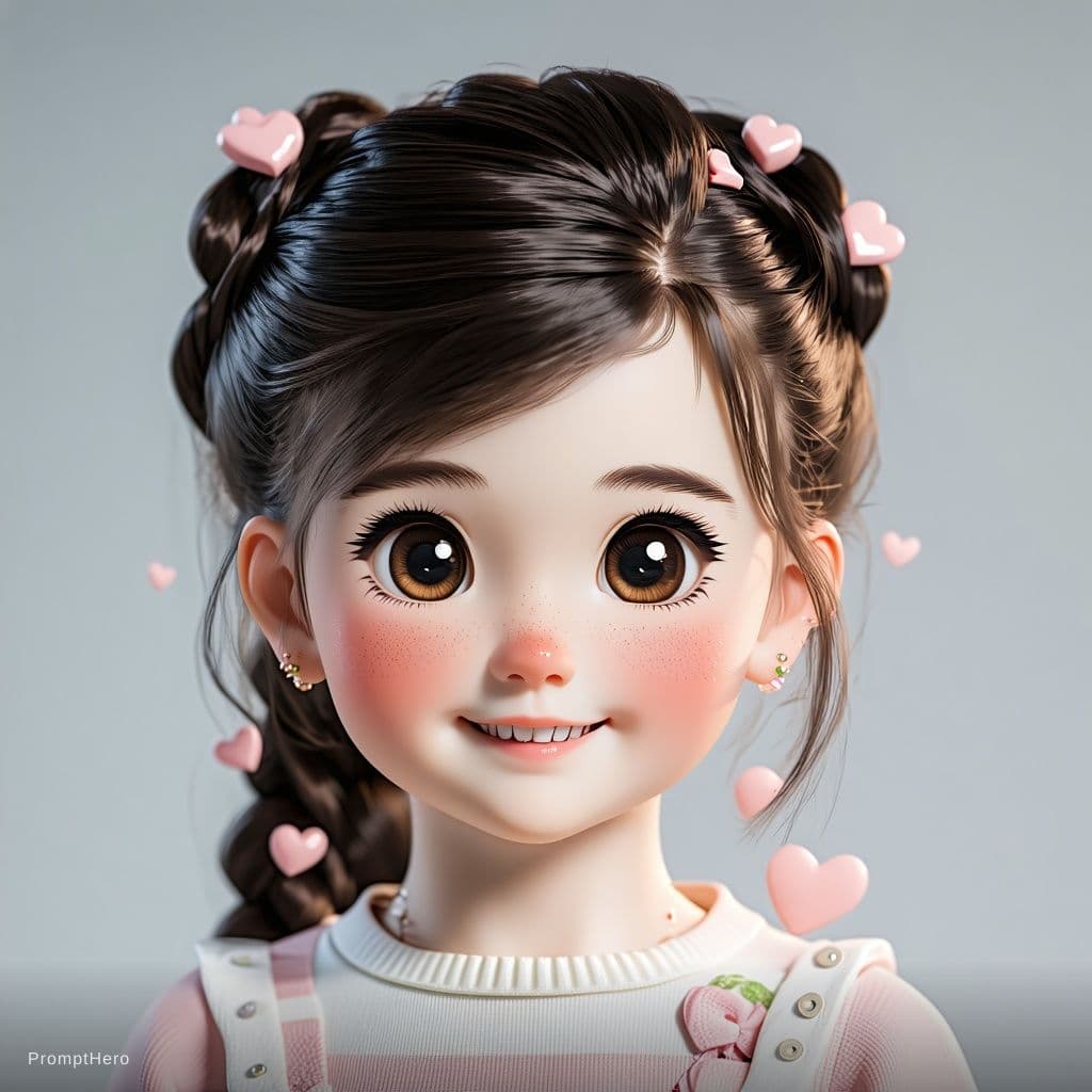AI generated: piny girl