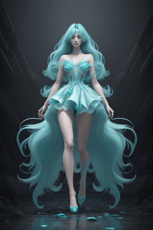 AI generated: full body, legs, official art, unity 8k wallpaper, ultra detailed, beautiful and aesthetic, beautifu...