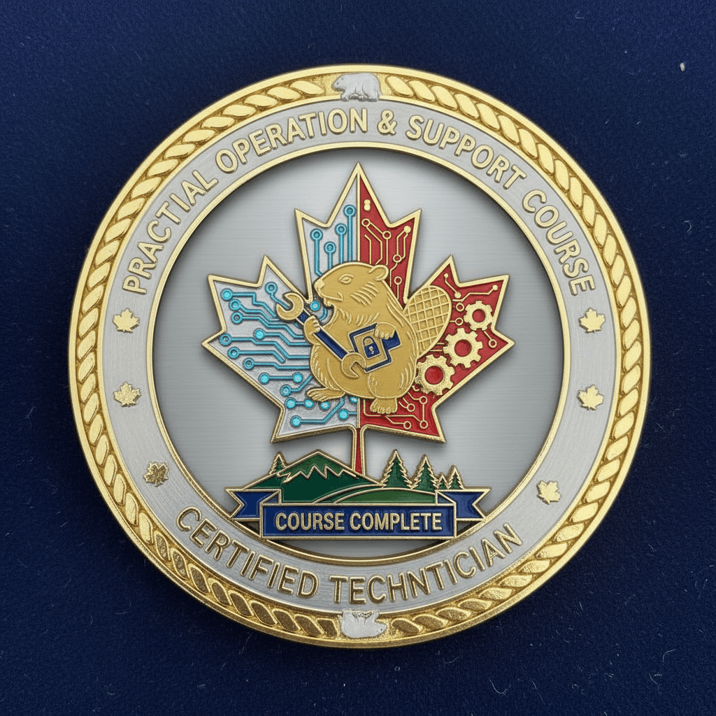 AI generated: Using a combination of the input images as a reference, do not copy them, generate a badge shows a p...