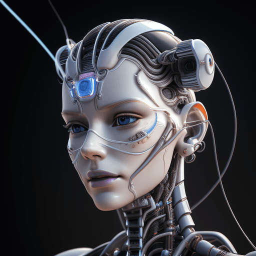 AI generated: complex 3D render ultra detailed of a beautiful porcelain profile woman android face with Mayan symb...