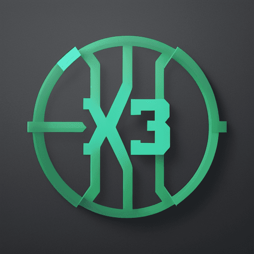 AI generated: Logo for EDNA 4, logistics standards, modern, clean, sans-serif font, blue #007BFF text, green #28A7...