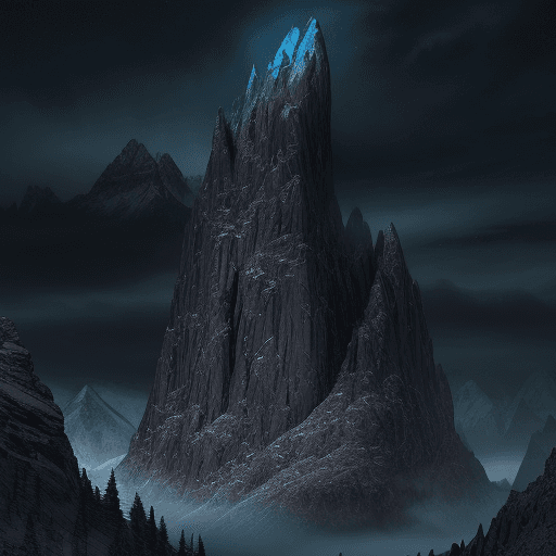 AI generated: Set in a remote, rugged mountain range under a moonlit sky, a profound and ominous battle unfolds. T...