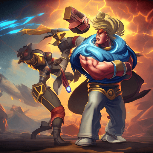 AI generated: PC hero from a fighting game
