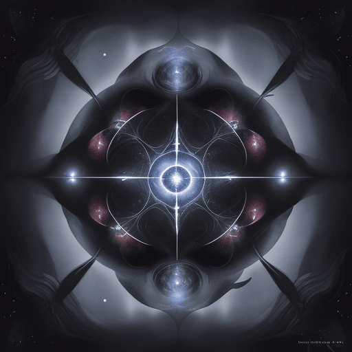 AI generated: DARK CHAOS FROM SPACE- a vorticist neural personal transport, cosmically powered by deep thought and...
