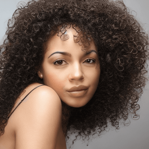 AI generated: A realistic photo of a brazilian mulatto woman, brazilian, curly hair, black hair, black eyebows, mi...