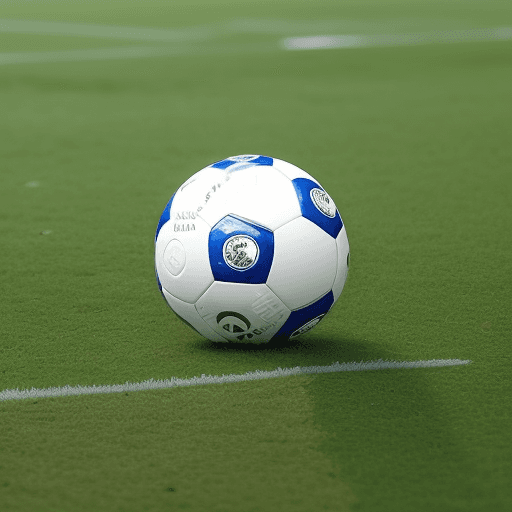 AI generated: colocar uma bola de futebol no campo