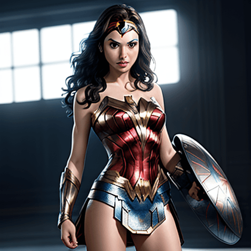 AI generated: gal gadot, wonder women

