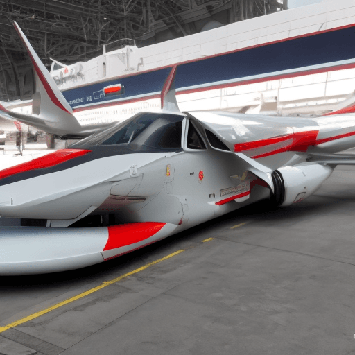 AI generated: Ein Ferrari auf einem Flugzeugträger 