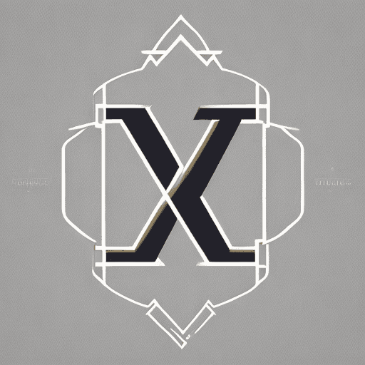 AI generated: A luxury logo with a geometric design that combines the letters H and H