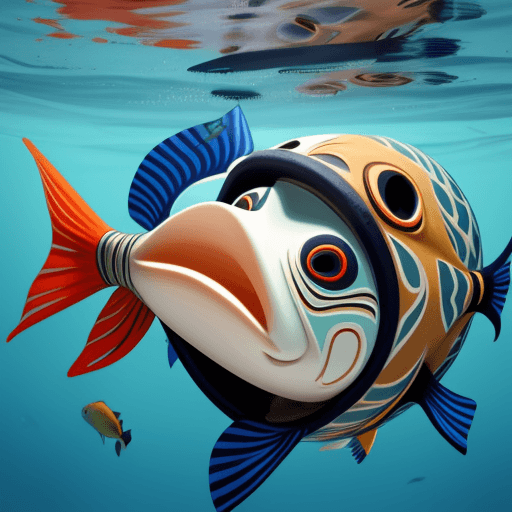 AI generated: fish mask