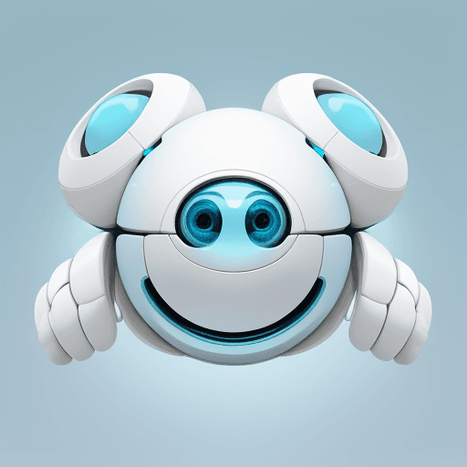 AI generated: **External Design**

- Head: Harmonious design with semi-spherical sky blue dome and white base
- Fa...