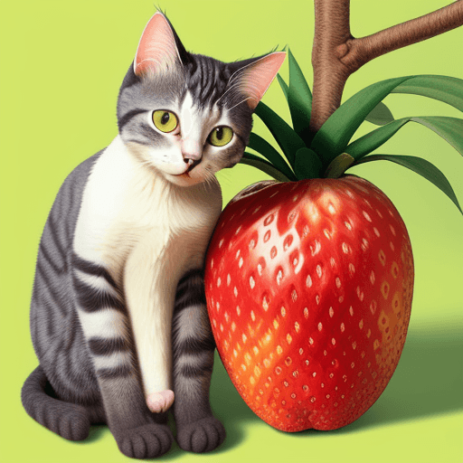 AI generated: 
fruit loving cat