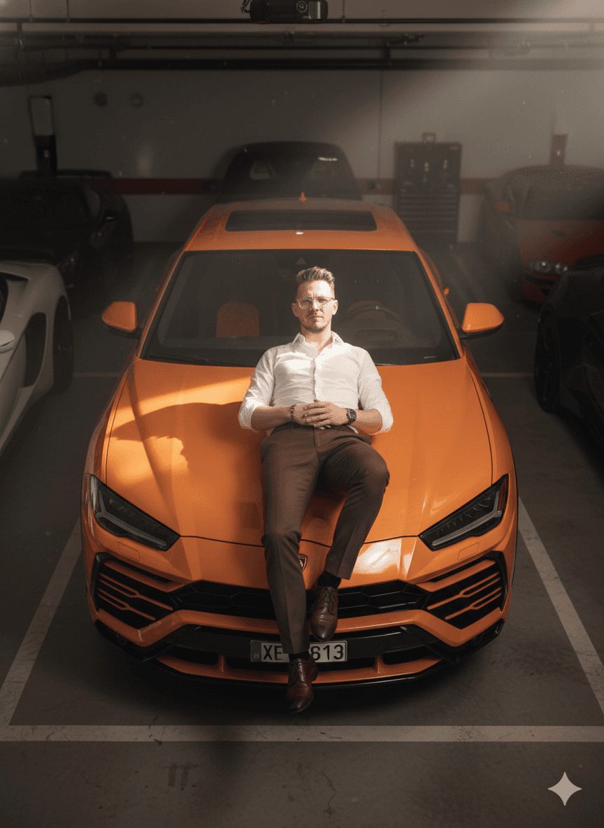 AI generated: Generate a hyper-realistic 8K photo taken from an overhead high-angle perspective in a 3:4 full-body...