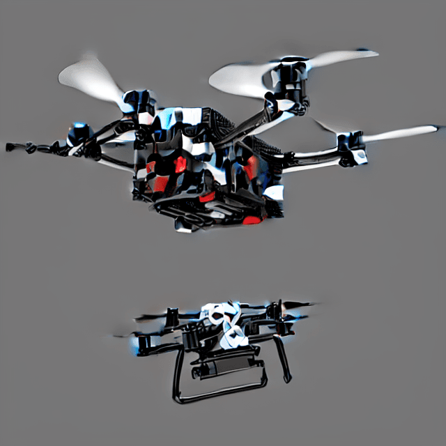 AI generated: High resolution photography, of cute dron, with mini lego parts,minimalistic ,micraft,desing,hyperre...